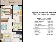 Ready for Occupancy 2 Bedroom in CEDAR CREST DMCI...