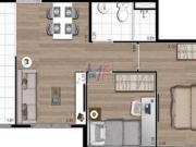REF: 16.577 Lindo apto novo, em Tucuruvi, de 41 m² a.u 2...