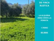 Ref A142 Terreno rustico en La alquería