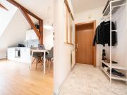 Reizende 2 Zimmer Dachgeschosswohnung mit Schlossbergblick