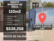 REMATE BANCARIO EN VENTA EN JURICA, QUERÉTARO