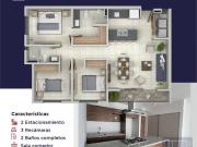 DEPARTAMENTO CON DESCUENTO DE 89M2 EN VENTA EN LA ZONA...
