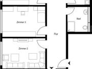 Renditestarke Wohnung mit fünf möblierten Einheiten in...