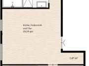 Renovierte 2,5 Zimmer Wohnung mit Tiefgarage & Küche in...