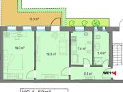 Renovierte 2 Zimmerwohnung mit Einbauküche EG Terrasse...