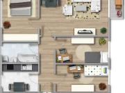 Renovierte Wohnung mit Balkon und hellem Bad in...
