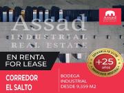 Renta de Bodega Industrial 9,359 m² | El Salto Renta de Bodega Industrial 9,359 m² | El Salto