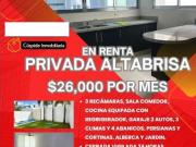 RENTA DE CASA EN PRIVADA EN ALTABRIS MERIDA YUCATAN
