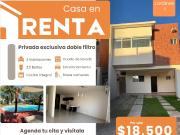 RENTA DE CASA EN PRIVADA EXCLUSIVA JARDINES DEL SUR 1...