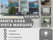 RENTA DE CASA EN VISTA MARQUÉS EN LOMAS DE ANGELOPOLIS