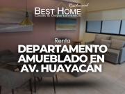 Renta de Departamento Amueblado en Av. Huayacán – Cancún