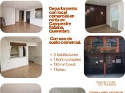 RENTA DE DEPARTAMENTO CON LOCAL EN CAMPESTRE ITALIANA, QRO