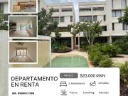 RENTA DE DEPARTAMENTO EN TEMOZON NORTE MERIDA YUCATAN