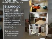 RENTA DEPARTAMENTO AMUEBLADO CENTRICO SAN ANDRES CHOLULA...