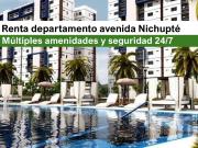 RENTA DEPARTAMENTO AMUEBLADO EN AV. NIChUPTÉ