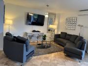 renta departamento amueblado frente campo de golf