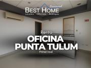 Oficina en renta Punta Tulum 1er nivel Cancún Q. Roo
