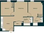 Rental! 2 BA 3 bedroom flat for rent in The Goodsyard, B18