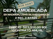 RENTO DEPA AMIEBMADO EN MADISON LONG ISLAND, Cancún