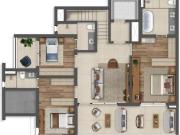 Reserva Madalena Residencial Apartamento com 3 quartos e...