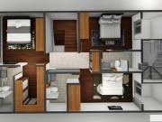 Residencia nueva, 3 Habitaciones con baño cada una,...