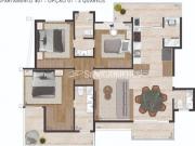 Residencial › Apartamento com 95,00 M², 3 quartos e 2...