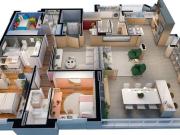 Residencial Plazas de Madrid 3 suites 4 vagas
