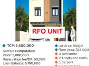 RFO 75 SQM Ruby Two Storey double Attached