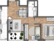 RIOS MIGUEL YUNES– 46m² R$ 445.000,00