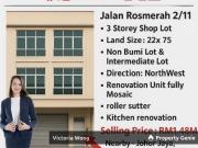Rosmerah 3 Storey Shop For Sale@ Johor Jaya