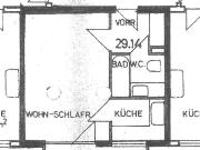 Ruhig und sonnig gelegene 1 Zimmer Wohnung mit Balkon in...