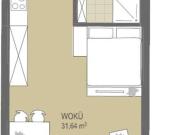 Ruhige 1 Zimmer Wohnung mit sonnigem Balkon