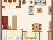 Ruhige helle 2 Raum Wohnung mitten im Zentrum Geras