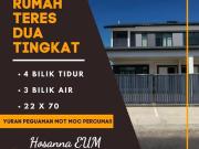 Rumah Teres 2 Tingkat Baru di Kluang Luas Selesa