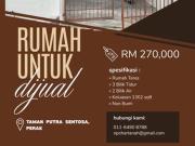 RUMAH TERES STRATEGIK DI IPOH SESUAI KEDIAMAN taman...