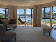 Wide Waterfront Home with Large Berth