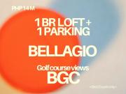 RUSH SALE: BELLAGIO LOFT with 1 PARKING facing Golf...