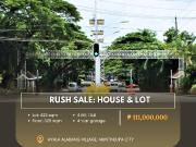 RUSH SALE: House & Lot located at Ayala Alabang Village