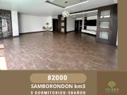 SAMBORONDON KM3, Alquilo Departamento 3 dormitorios $2000