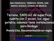 SAN FRANCISCO, TERRENO, VENTA, SAN MATEO ATENCO, ESTADO...