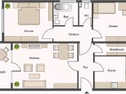 SANIERTE 3 ZIMMER WOHNUNG MIT WEITBLICK