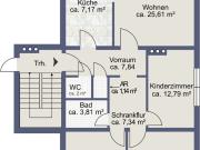 Sanierungsbedürftige 4 Zimmer Wohnung mit zwei Balkonen...