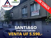 SANTIAGO CENTRO / LOFT DE 3D 2B + TERRAZA AIRE LIBRE