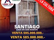 SANTIAGO VENTA DE CASA EN SAN RAMÓN 4D 1B 2E