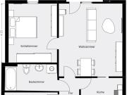 Schicke renovierte Wohnung mit Balkon