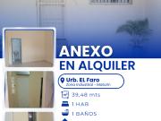 SE ALQUILA ANEXO EN URB. EL FARO VE01 0003ZI MJIM