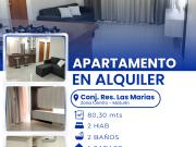 SE ALQUILA APARTAMENTO EN CONJ. RES. LAS MARIAS AL01...