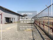 SE ALQUILA BODEGA INDUSTRIAL 861,67m2 En complejo Durán