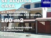 Se alquila casa local San Miguel Av Precursores 160 m2
