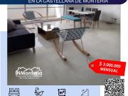 SE ARRIENDA APARTAMENTO AMOBLADO EN LA CASTELLANA MONTERIA